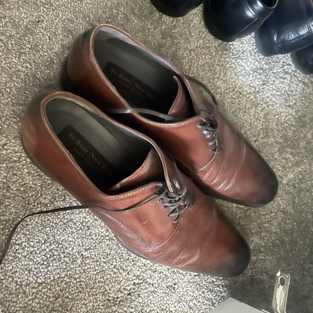 Brown “To Boot New York” formal shoes